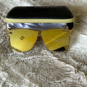 Gold Sunglasses with Yellow Lenses